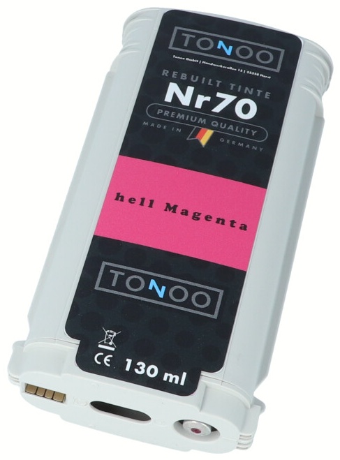 Tonoo® Tinte ersetzt HP 70 | C9455A hell Magenta