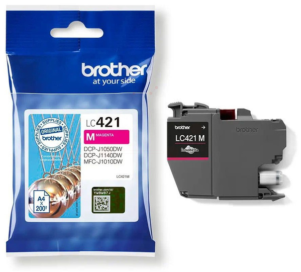 Original Brother LC421M Tinte Magenta