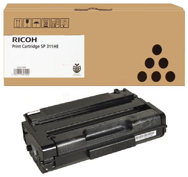 Original Ricoh 407246 / SP311HE Toner Schwarz