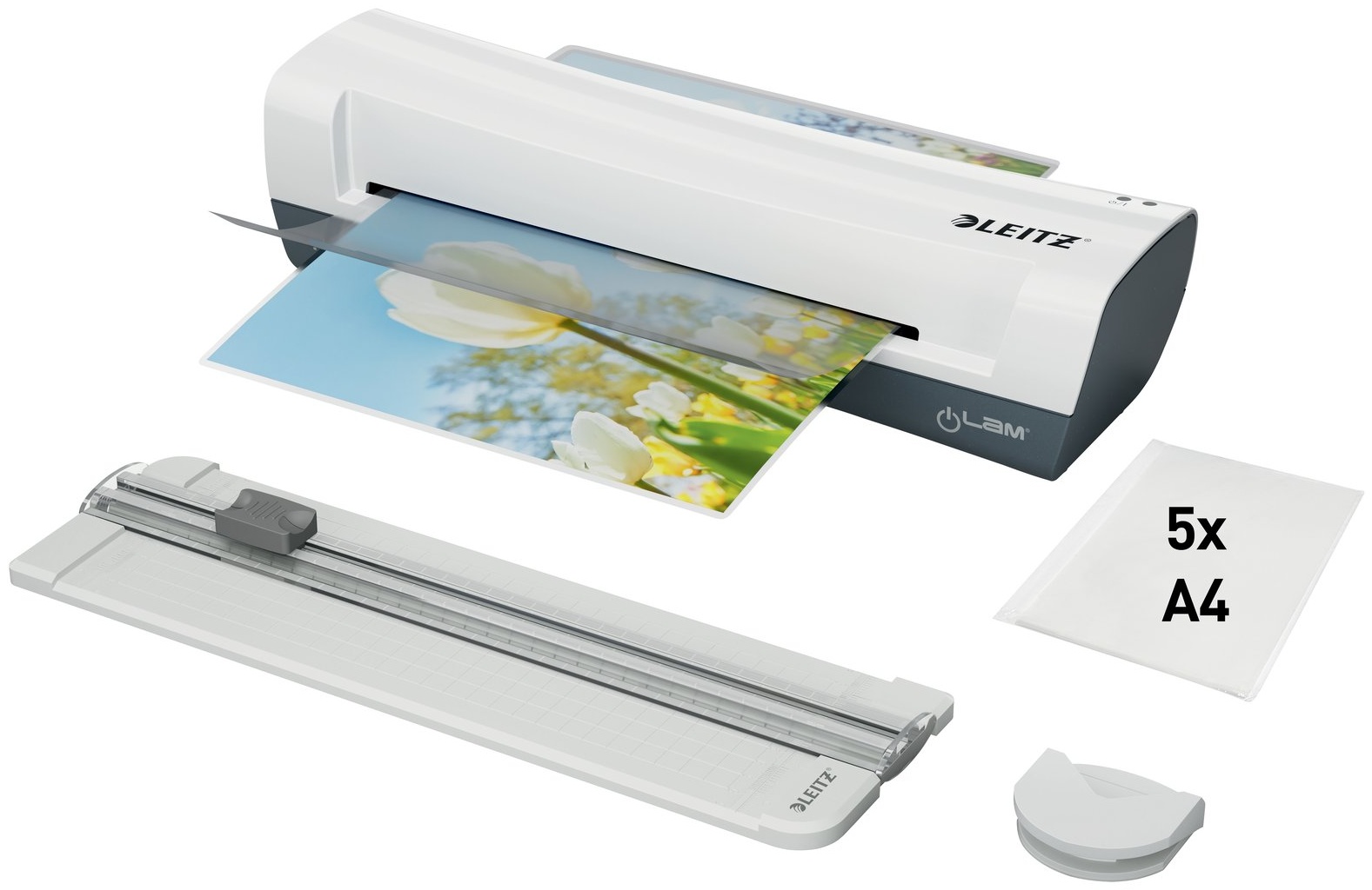 Leitz iLAM Home 4-in-1 Laminiergerät-Set | A4 | bis 125 µm | 300 mm/min