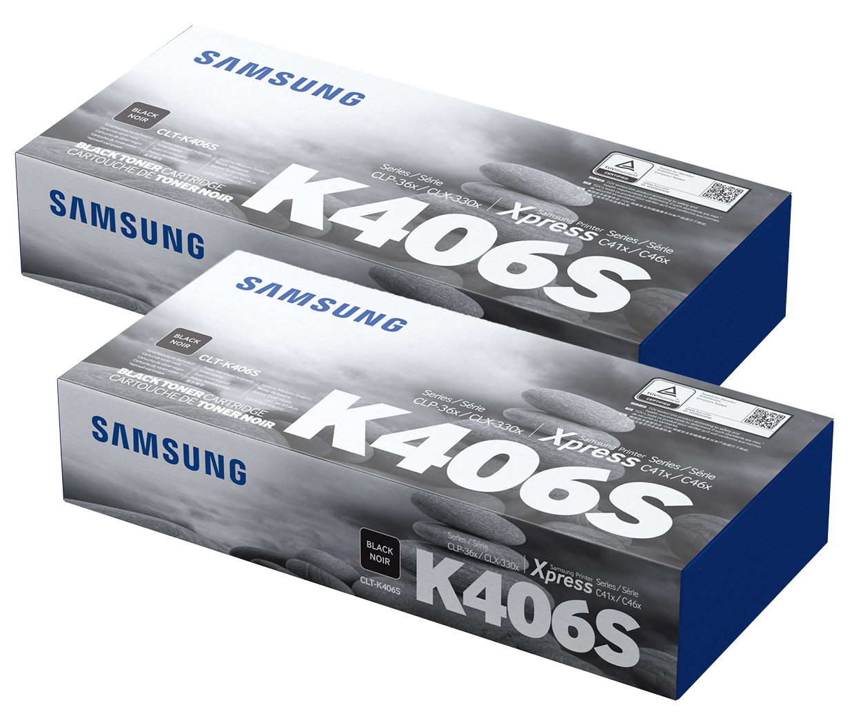Original Samsung SU374A | CLTP406B Toner Schwarz | 2 Stück