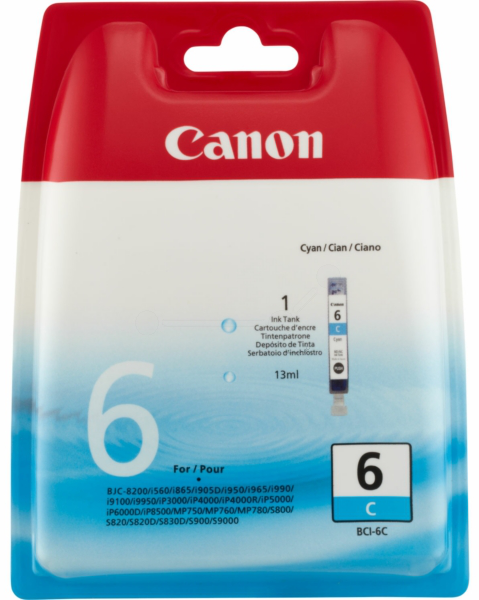 Original Canon 4706A002 | BCI6 Tinte Cyan