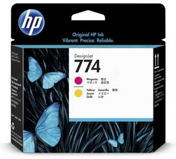 Original HP 774 | P2V99A Druckkopf Magenta & Gelb