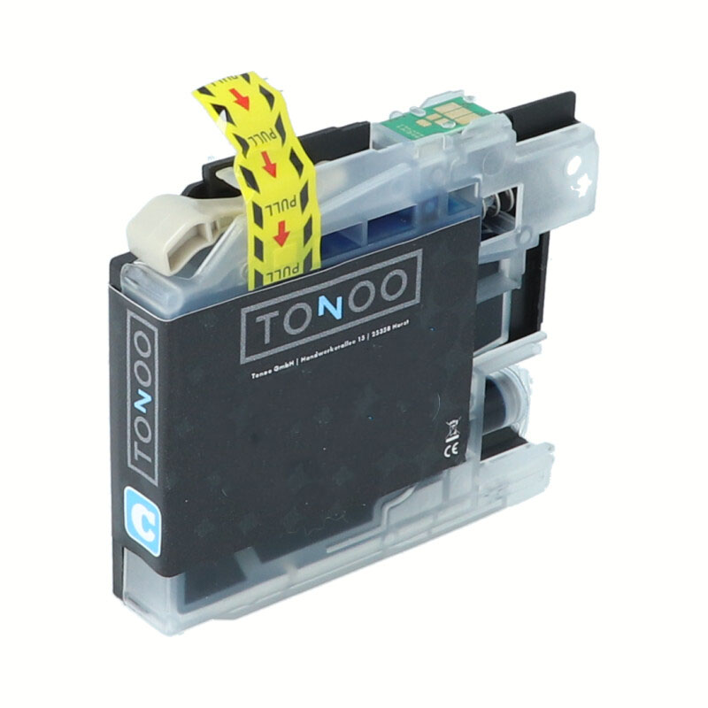 Tonoo® Tinte ersetzt Brother LC123C Cyan