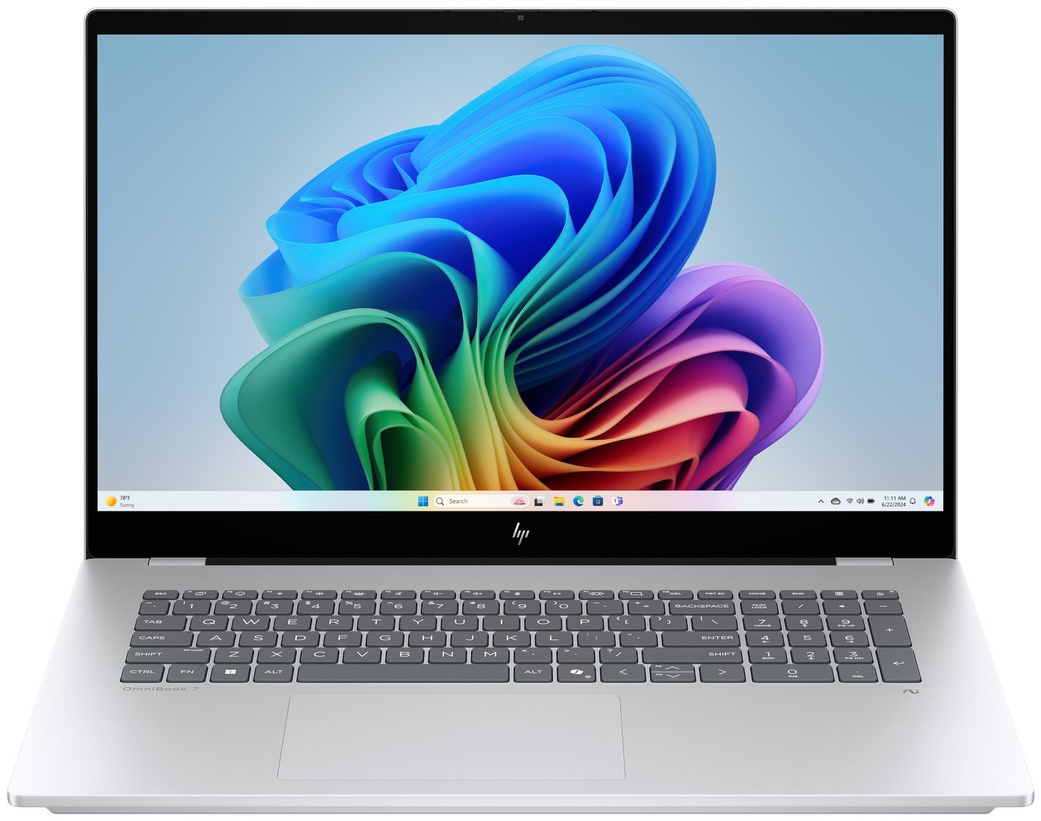 HP OmniBook 7 17-dc0076ng Laptop 17,3 Zoll | Intel Core Ultra 7 258V | 32 GB RAM | 1 TB SSD | NVIDIA GeForce RTX 4050 | Windows 11 Pro