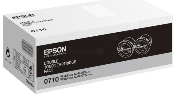 Original Epson 0710 | C13S050710 Toner Schwarz ( 2 Stück )
