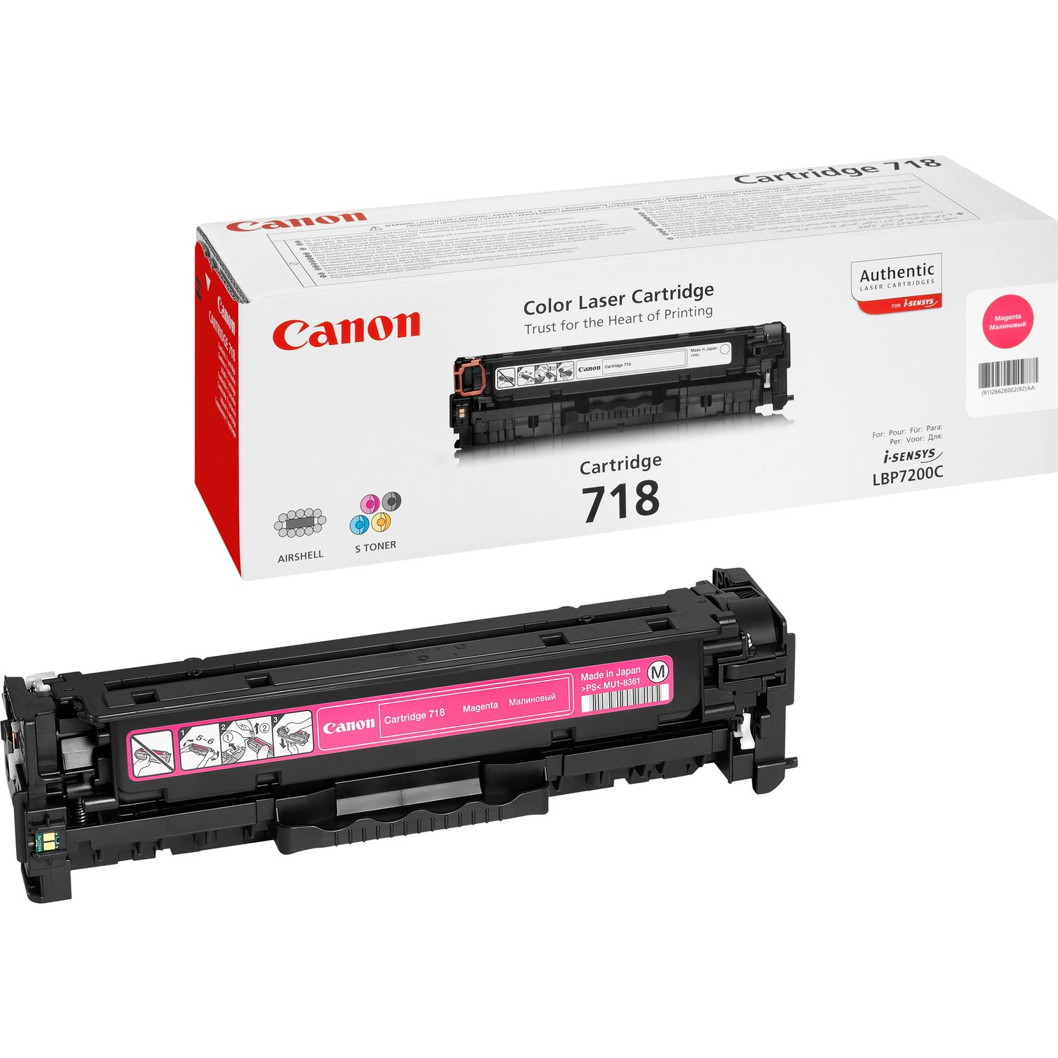 Original Canon 718 | 2660B002 | 2660B014 Toner Magenta