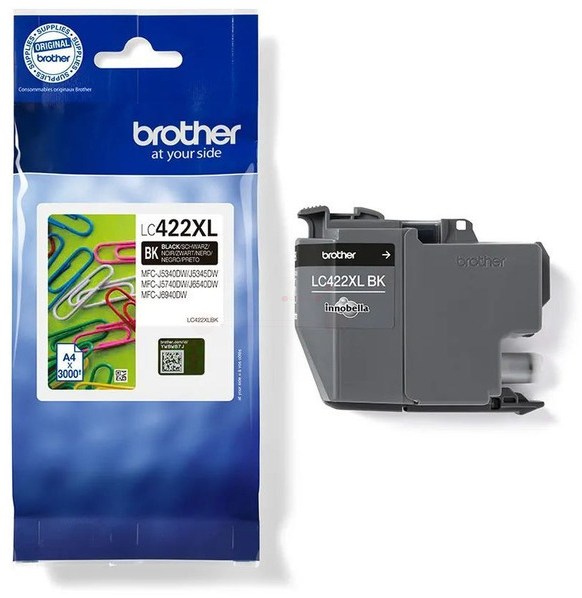 Original Brother LC422XLBK Tinte Schwarz XL