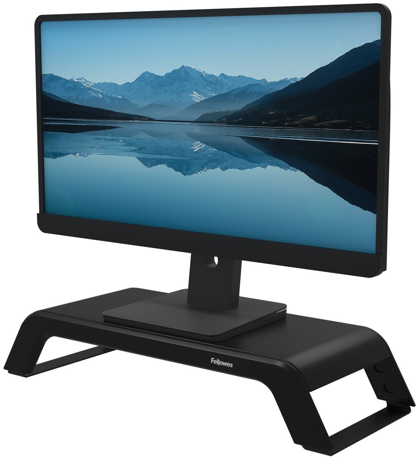 Fellowes Hana LT Monitorständer | für 1 Monitor | bis 22,6 kg | Standfuß | höhenverstellbar | Schwarz