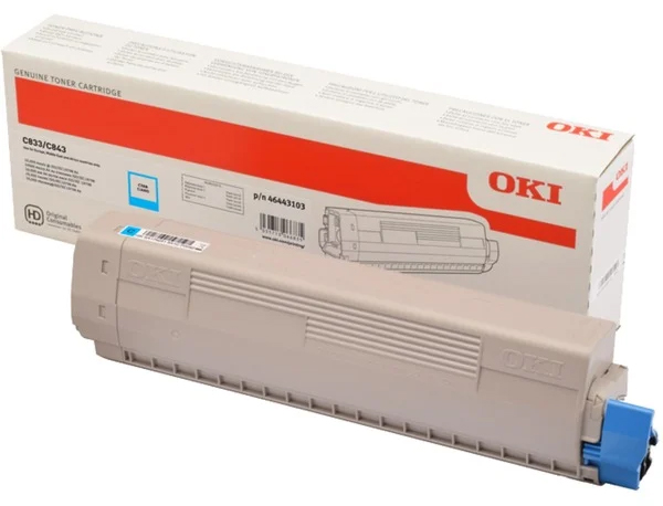 Original OKI 46443103 Toner Cyan XL