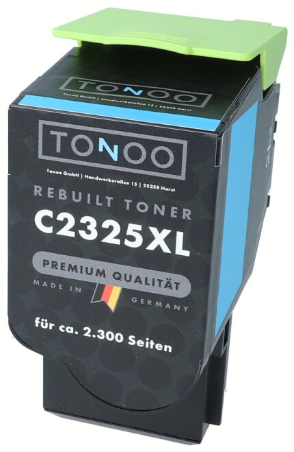Tonoo® Toner ersetzt Lexmark C232HC0 Cyan XL