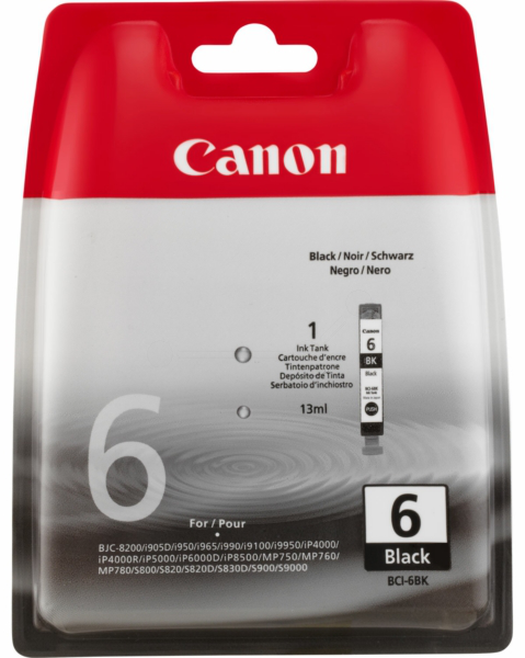 Original Canon BCI6BK | 4705A002 Tinte Schwarz