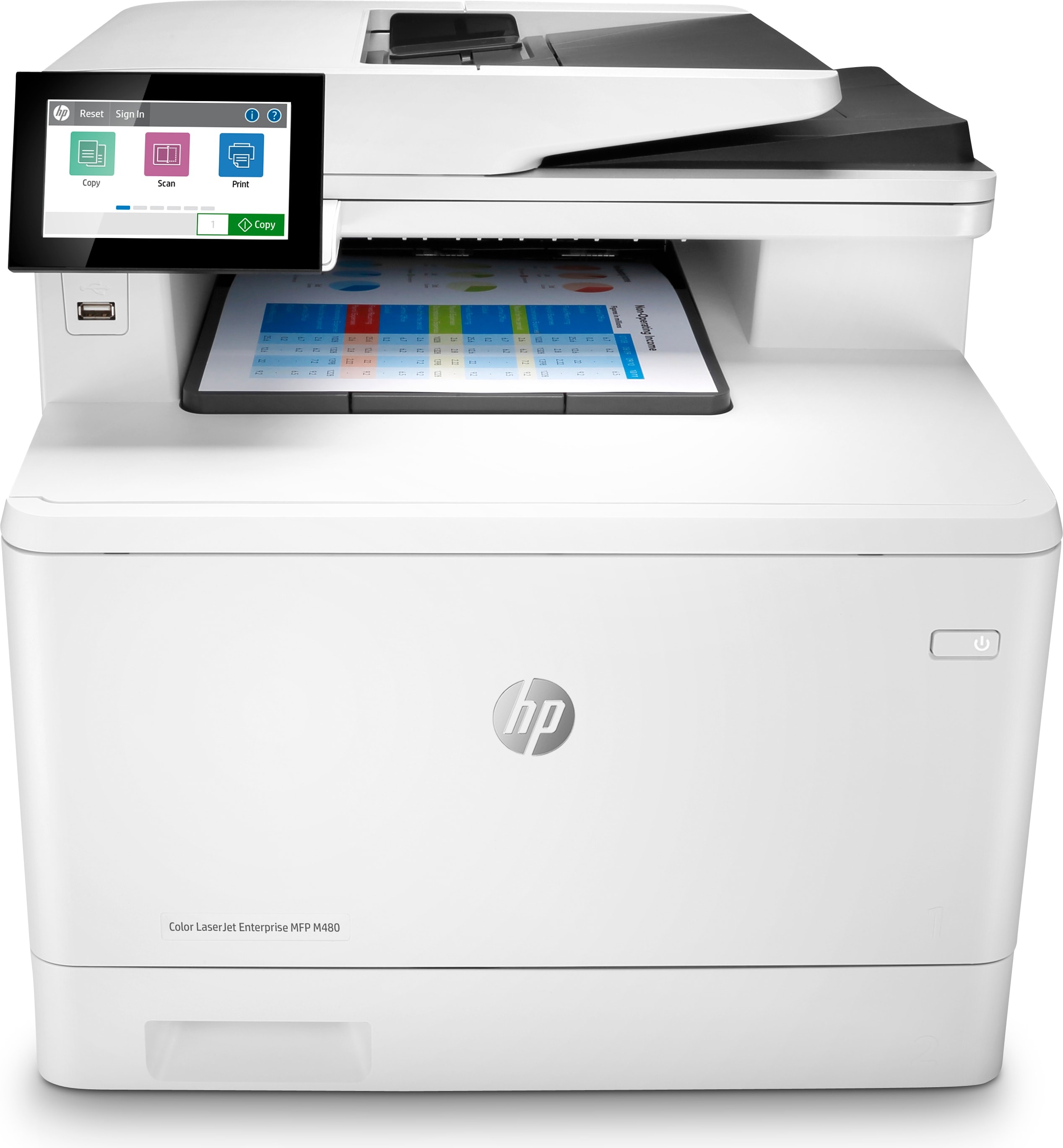 HP Color LaserJet Enterprise M480f Farb Laser Multifunktionsdrucker | A4 | 27 S./Min | Duplex | WLAN