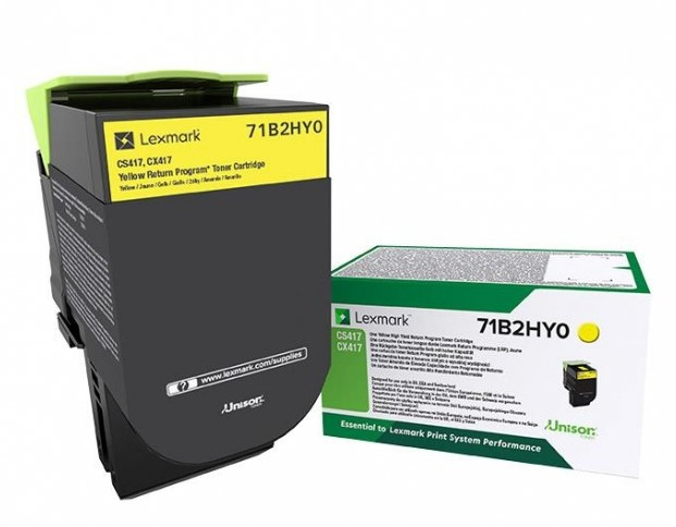 Original Lexmark 71B2HY0 Toner Gelb XL ( A-Ware )