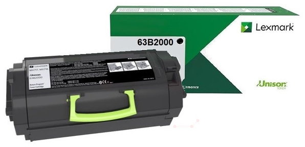 Original Lexmark 63B2000 Toner Schwarz