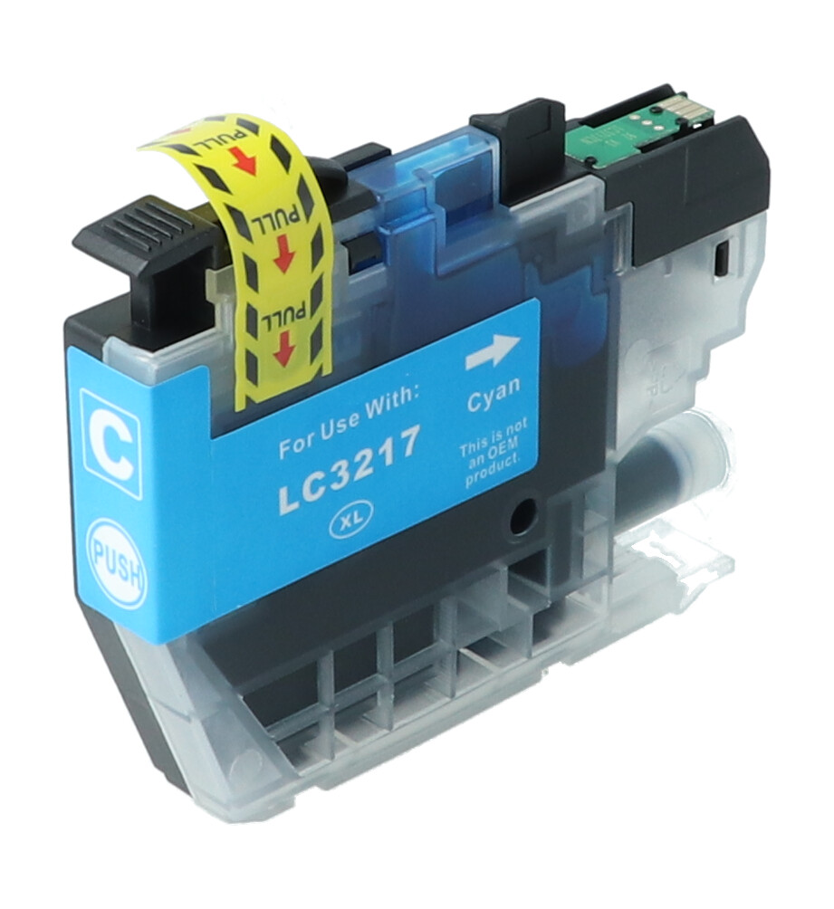 Tonoo® Tinte ersetzt Brother LC3217C Cyan