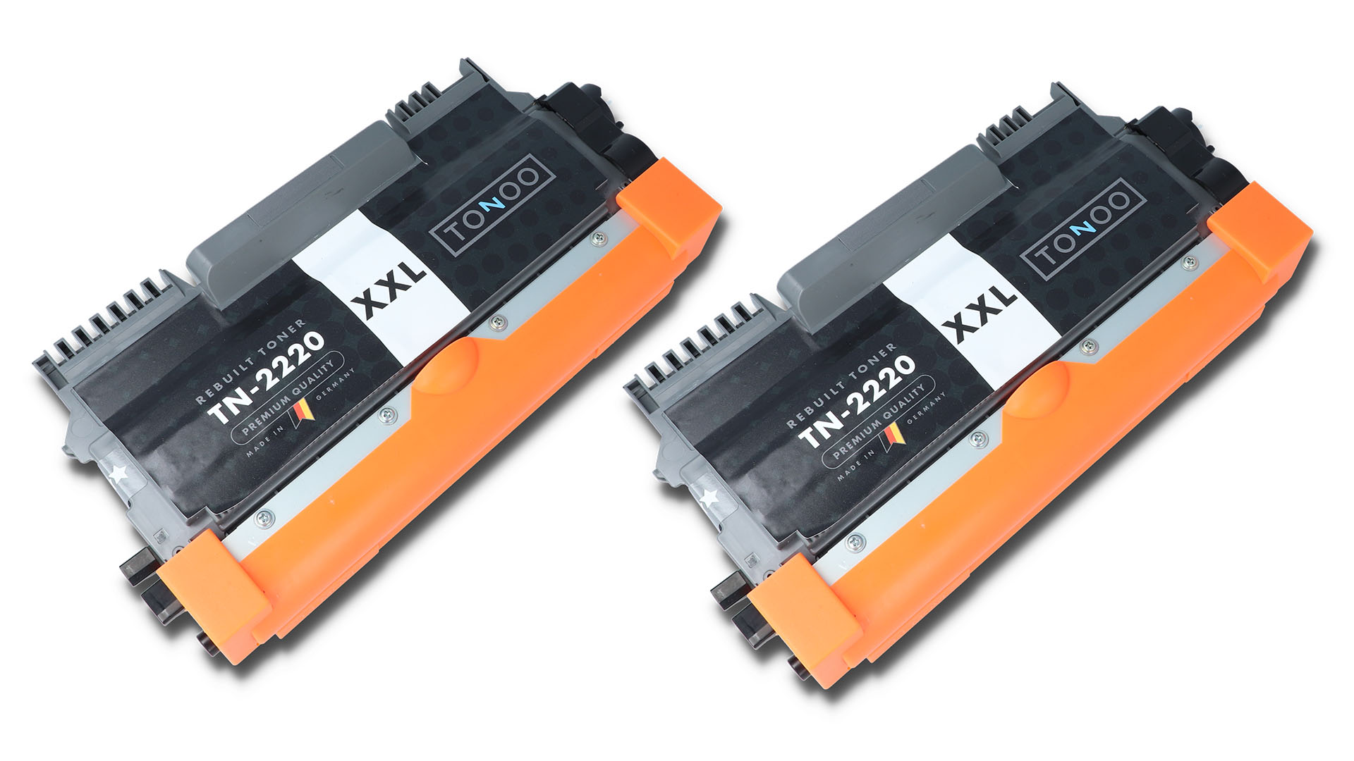 Tonoo® Toner ersetzt Brother TN2220 Schwarz Doppelpack XXL