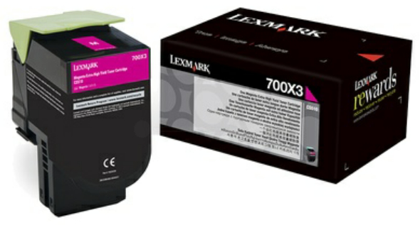 Original Lexmark 700X3 | 70C0X30 Toner Magenta XXL