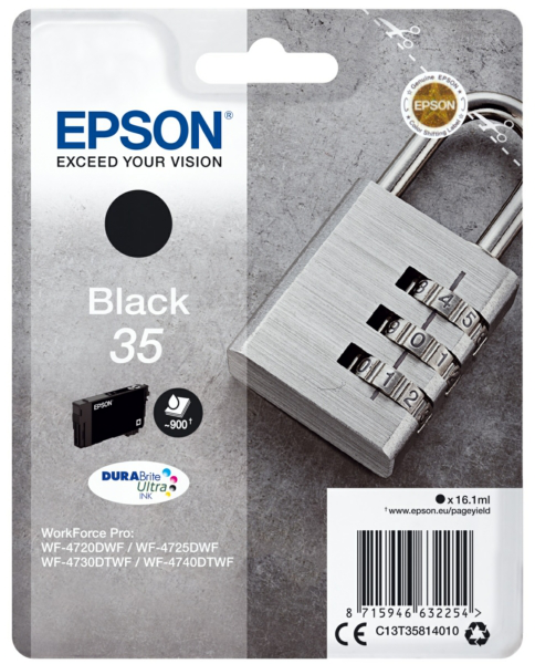 Original Epson 35 | C13T35814010 Tinte Schwarz