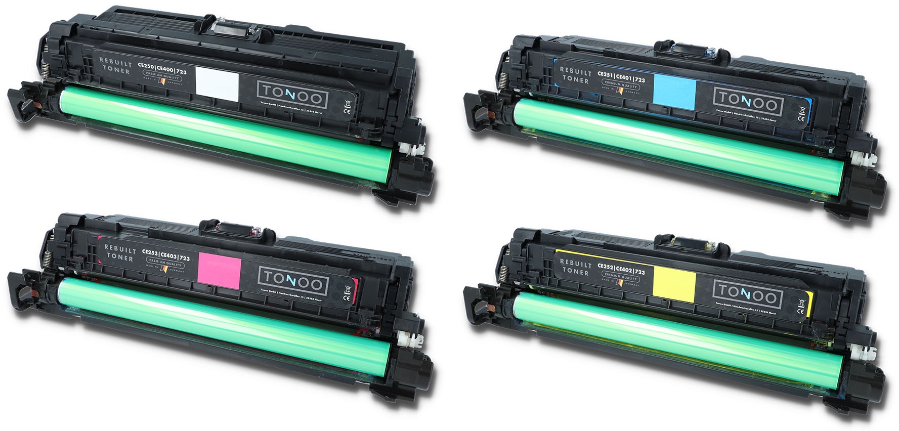 Tonoo® Toner ersetzt HP 504X | 504A BK|C|M|Y Spar Set XL