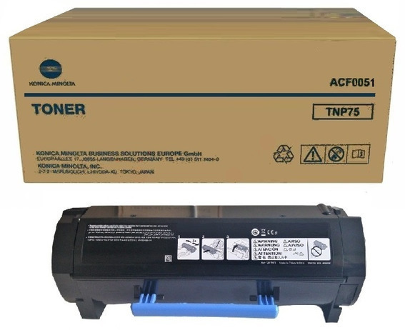 Original Konica Minolta TNP75 | ACF0051 Toner Schwarz