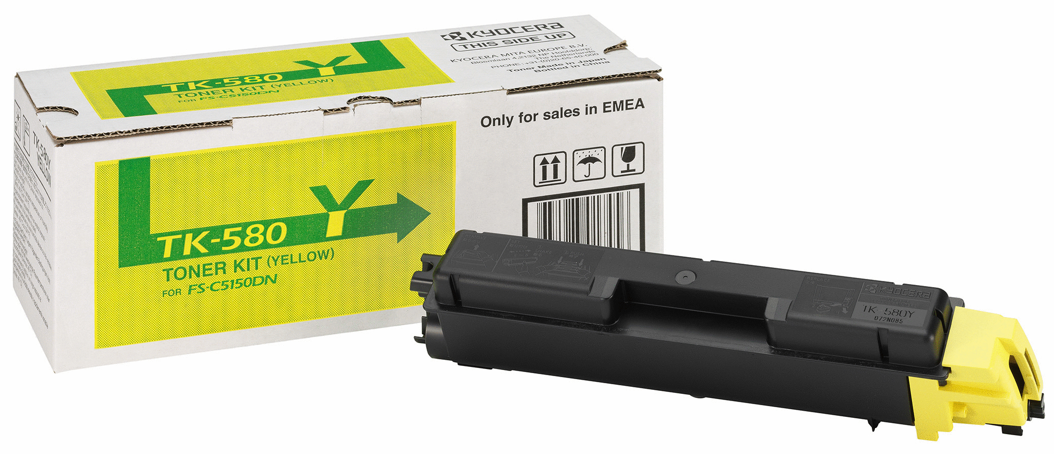 Original Kyocera TK580Y | 1T02KTANL0 Toner Gelb