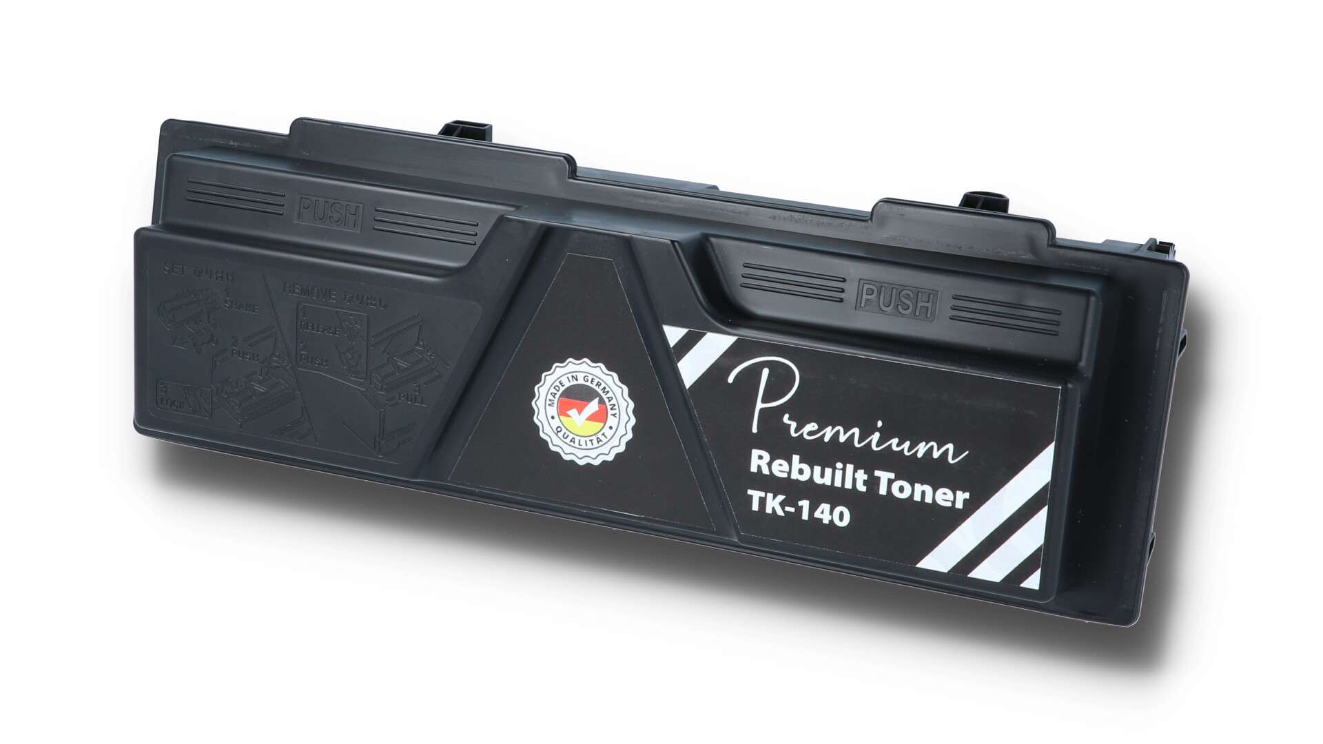 Tonoo® Toner ersetzt Kyocera TK140 Schwarz Doppelpack