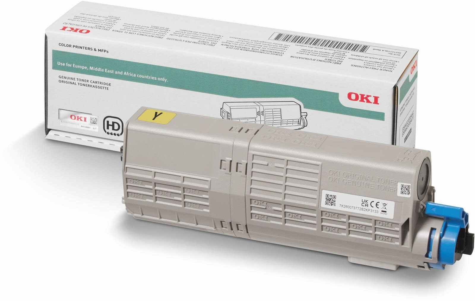 Original OKI 46490621 Toner Gelb