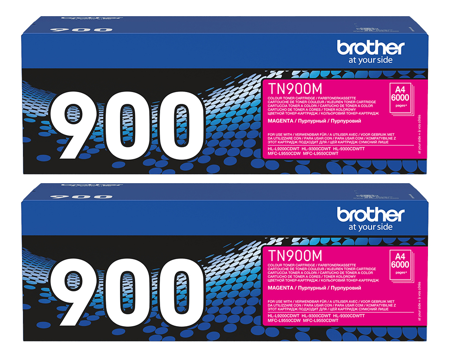 Original Brother TN900MTWIN Toner Magenta ( 2 Stück )