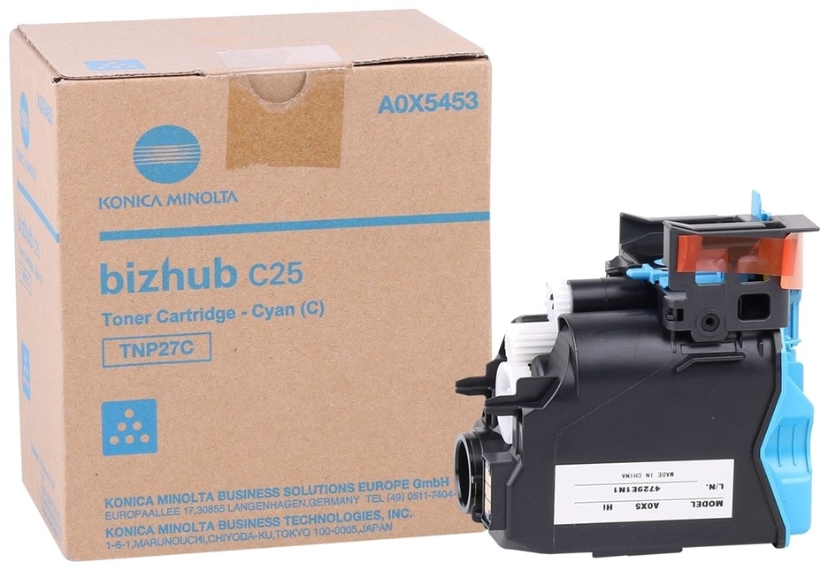 Original Konica Minolta TNP27C | A0X5453 Toner Cyan