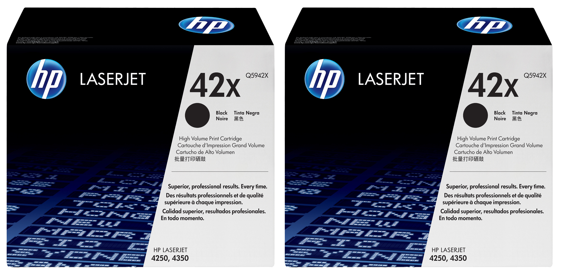 Original HP Q5942XD | 42X Toner Schwarz ( 2 Stück ) XL