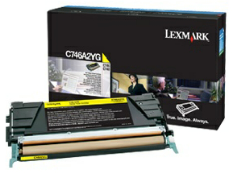 Original Lexmark C746A3YG Toner Gelb