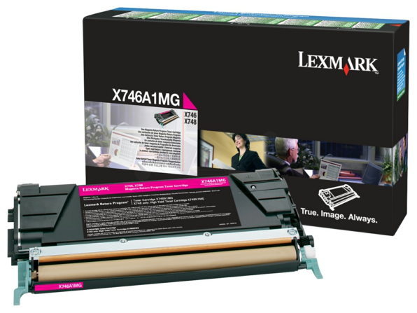 Original Lexmark X746A1MG Toner Magenta