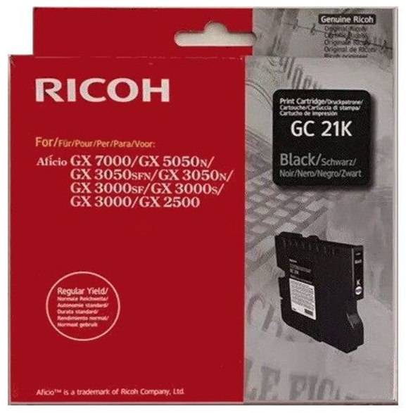 Original Ricoh GC21K | 405532 | Tinte Schwarz