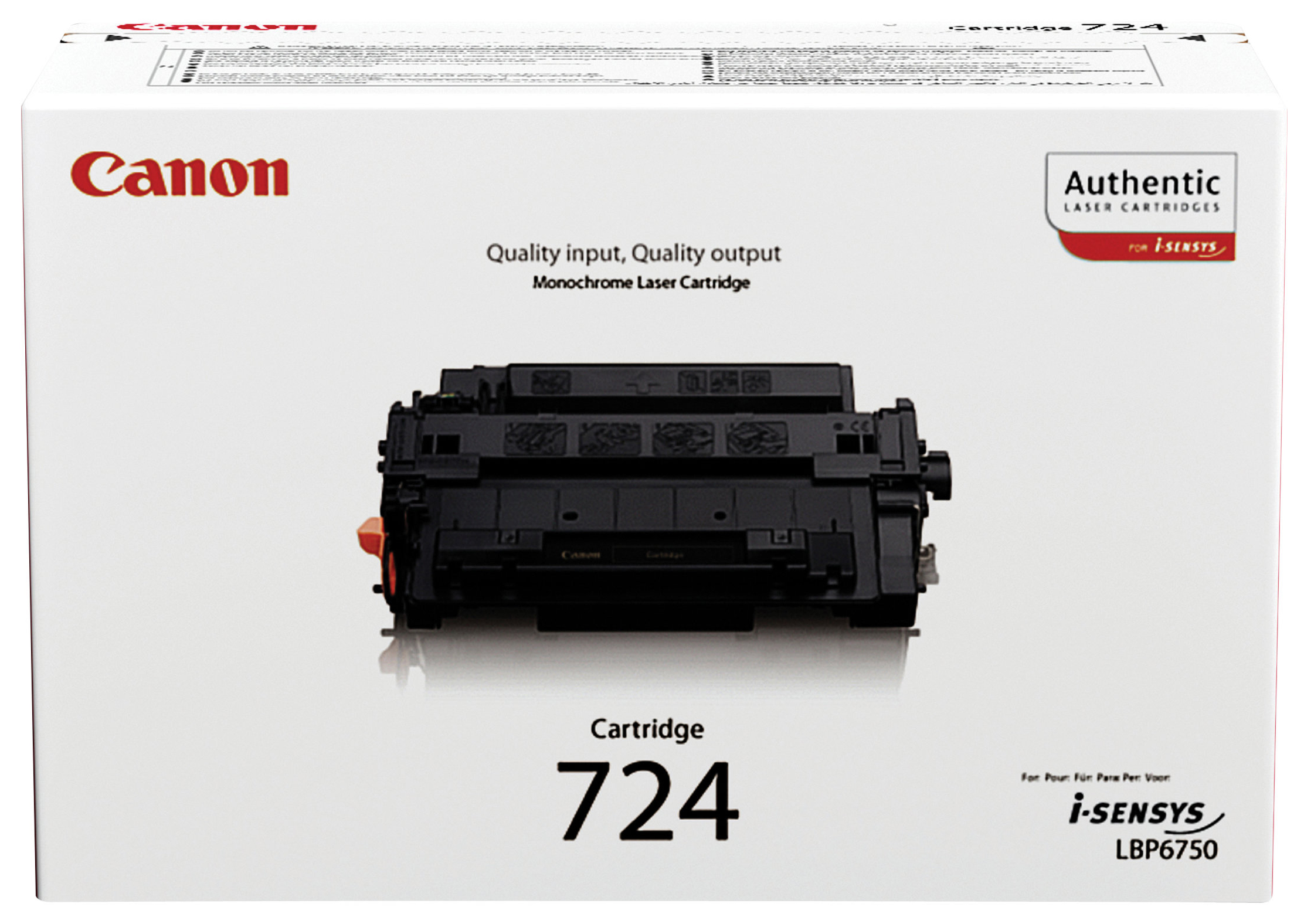 Original Canon 724 | 3481B002 Toner Schwarz