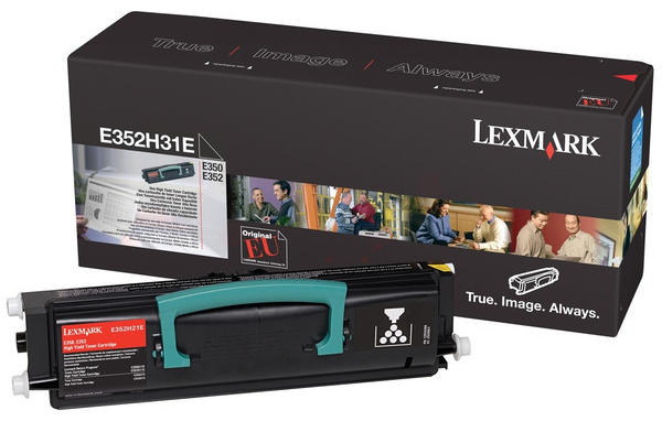 Original Lexmark E352H31E Toner Schwarz
