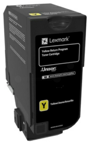 Original Lexmark 74C0H40 Toner Gelb