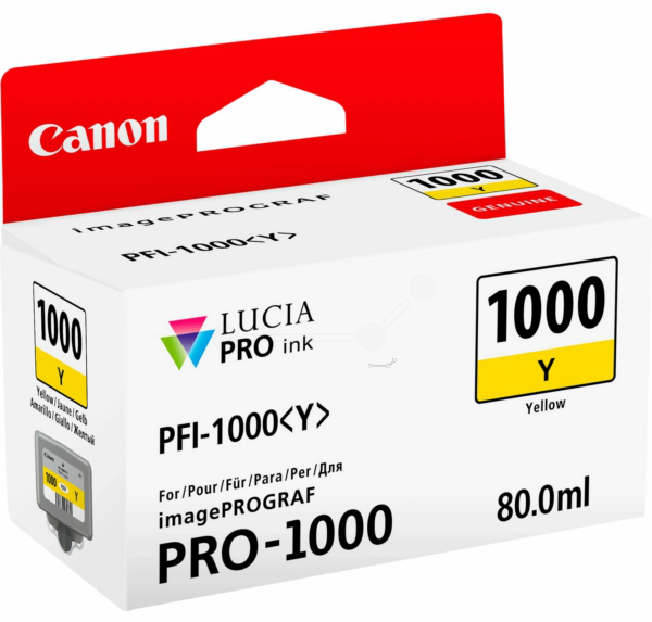 Original Canon 0549C001 | PFI1000 Y Tinte Gelb