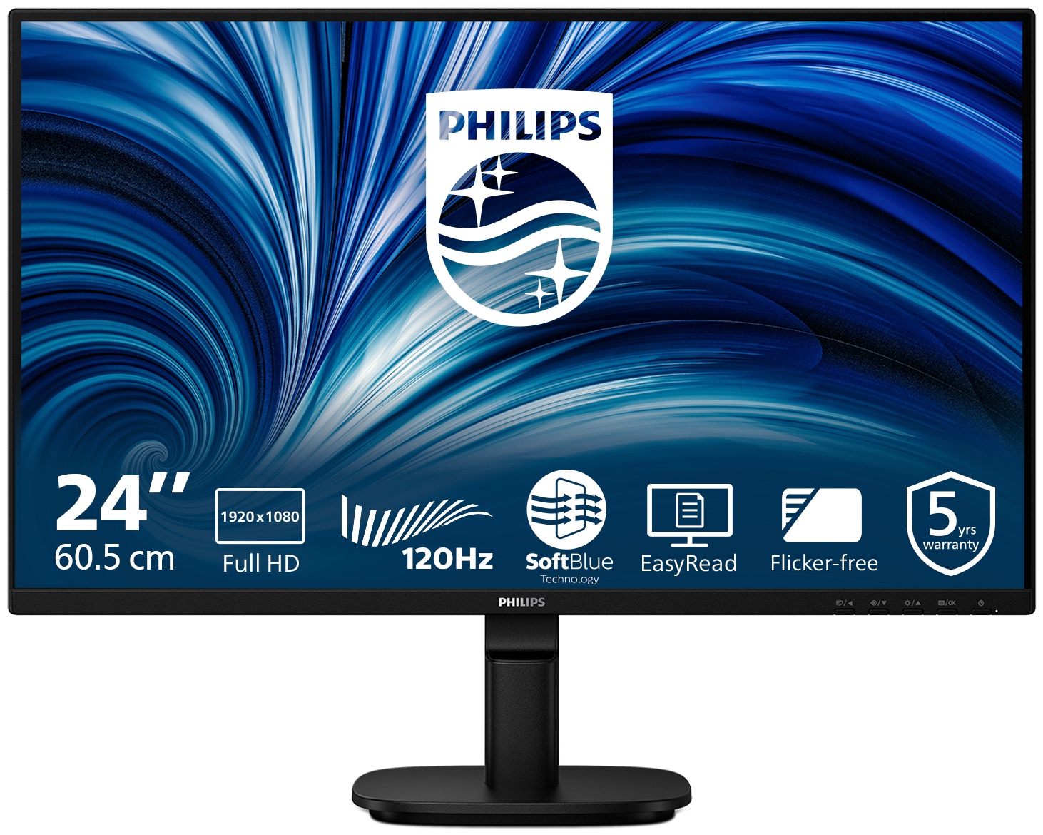 Philips 2000 series | 24B2N2200/00 Monitor 23,8 zoll | 60,5 cm | Full HD | 1920 x 1080 | Schwarz