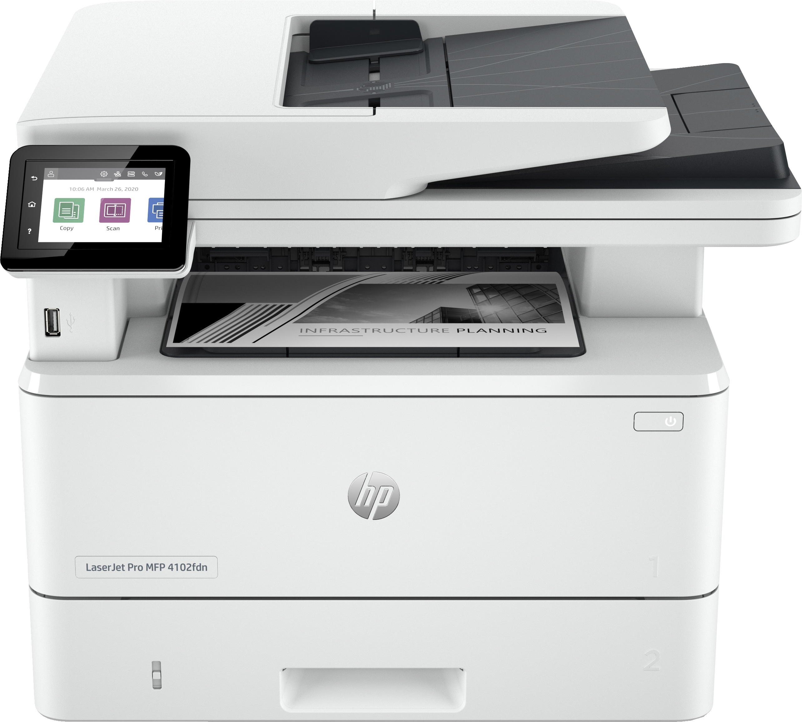 HP LaserJet Pro 4102fdn S/W Laser Multifunktionsdrucker | A4 | 40 S./Min | Duplex