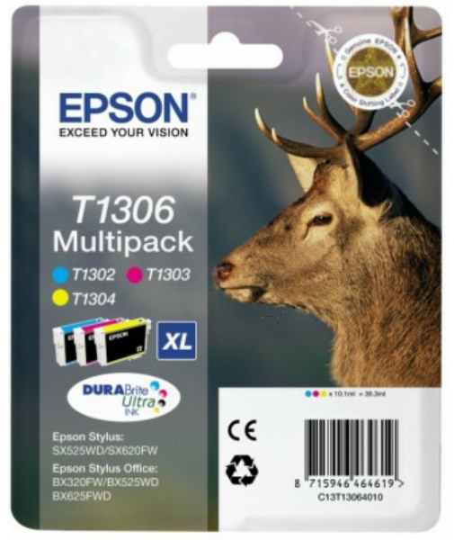 Original Epson T1306XL | C13T13064012 3er-Pack Tinte
