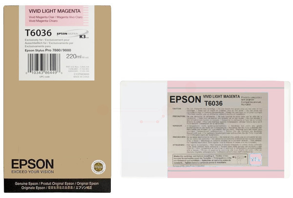 Original Epson T6036 | C13T603600 Tinte Vivid Light Magenta