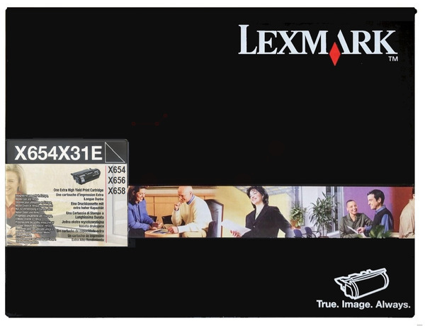 Original Lexmark X654X31E Toner Schwarz XXL