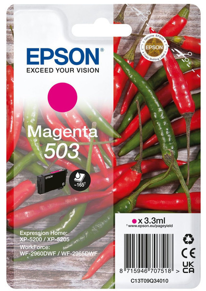 Original Epson 503 | C13T09Q34010 Tinte Magenta