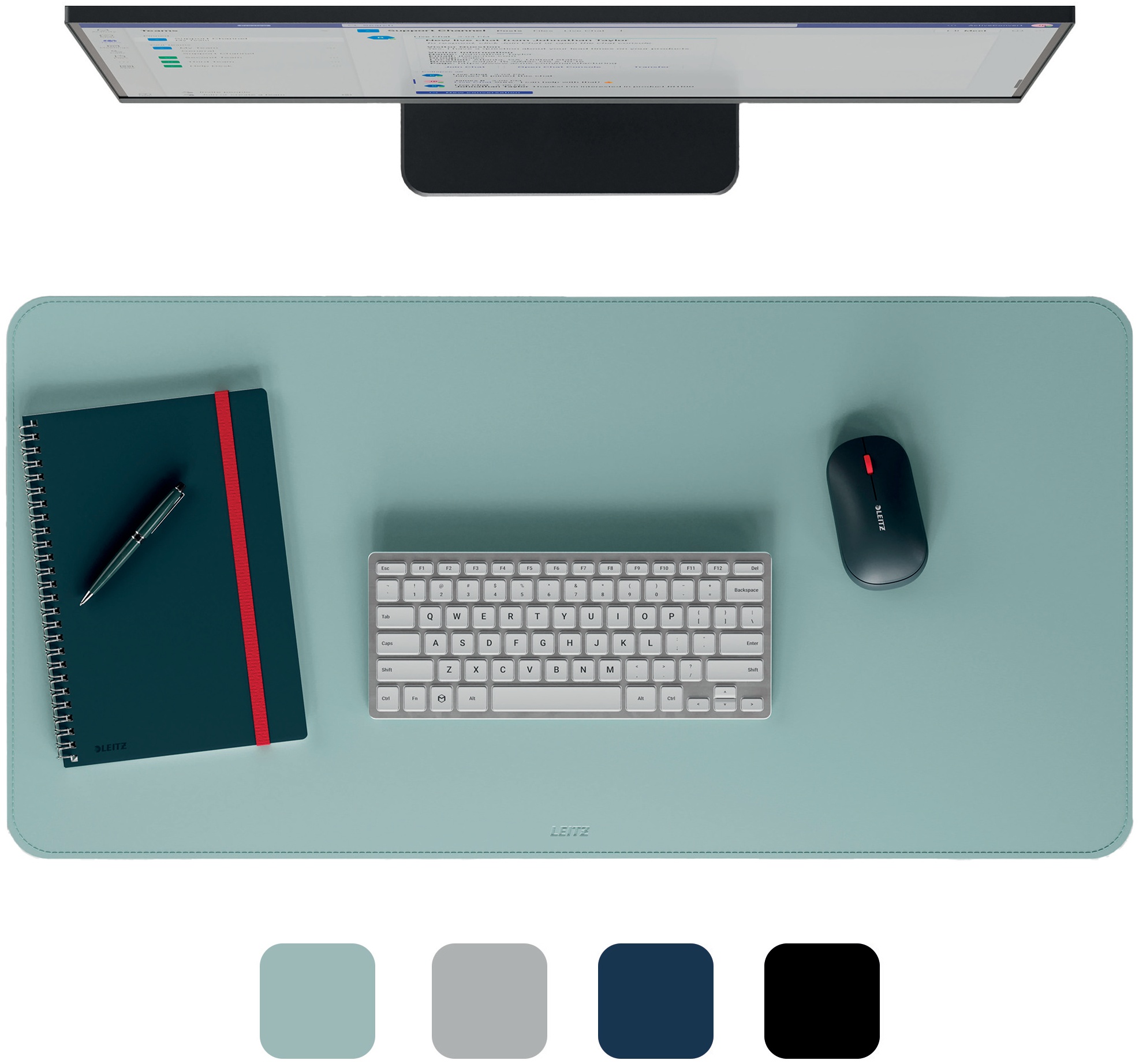 Leitz Schreibtischunterlage | 80 x 40 cm | Mint | Polyvinylchlorid (PVC)