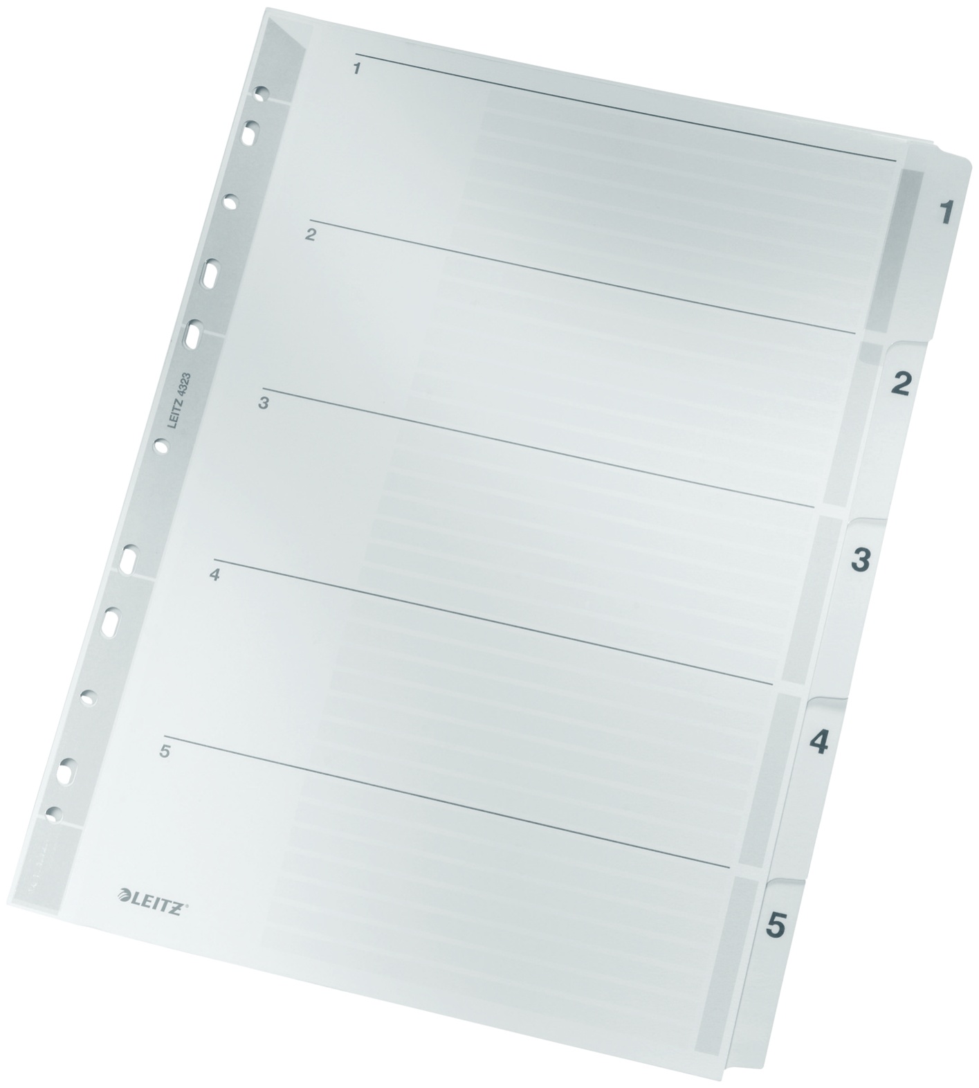 Leitz Register | DIN A4 | 1-5 · 5-teilig | Grau