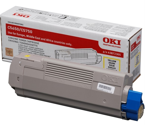 Original OKI 43872305 Toner Gelb