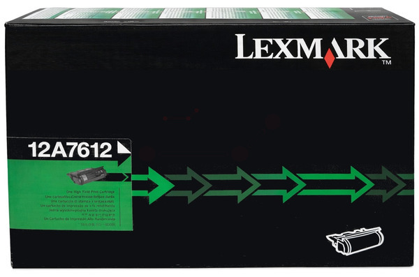 Original Lexmark 12A7612 Toner Schwarz XL
