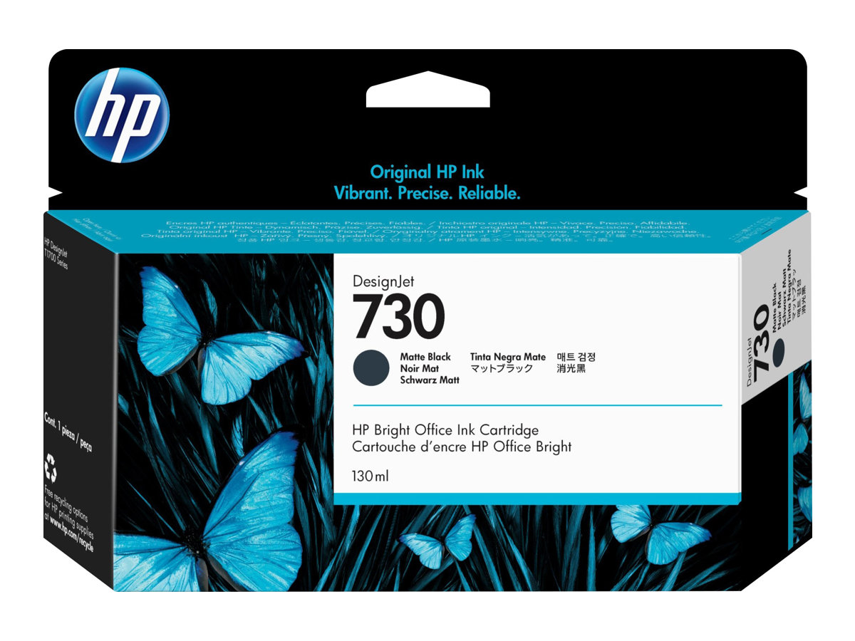 Original HP 730 | P2V65A Tinte Matt Schwarz