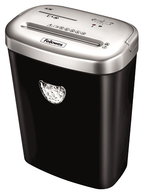 Fellowes 53C Aktenvernichter | P-4 Partikelschnitt | 10 Blatt | 23 l | Schwarz